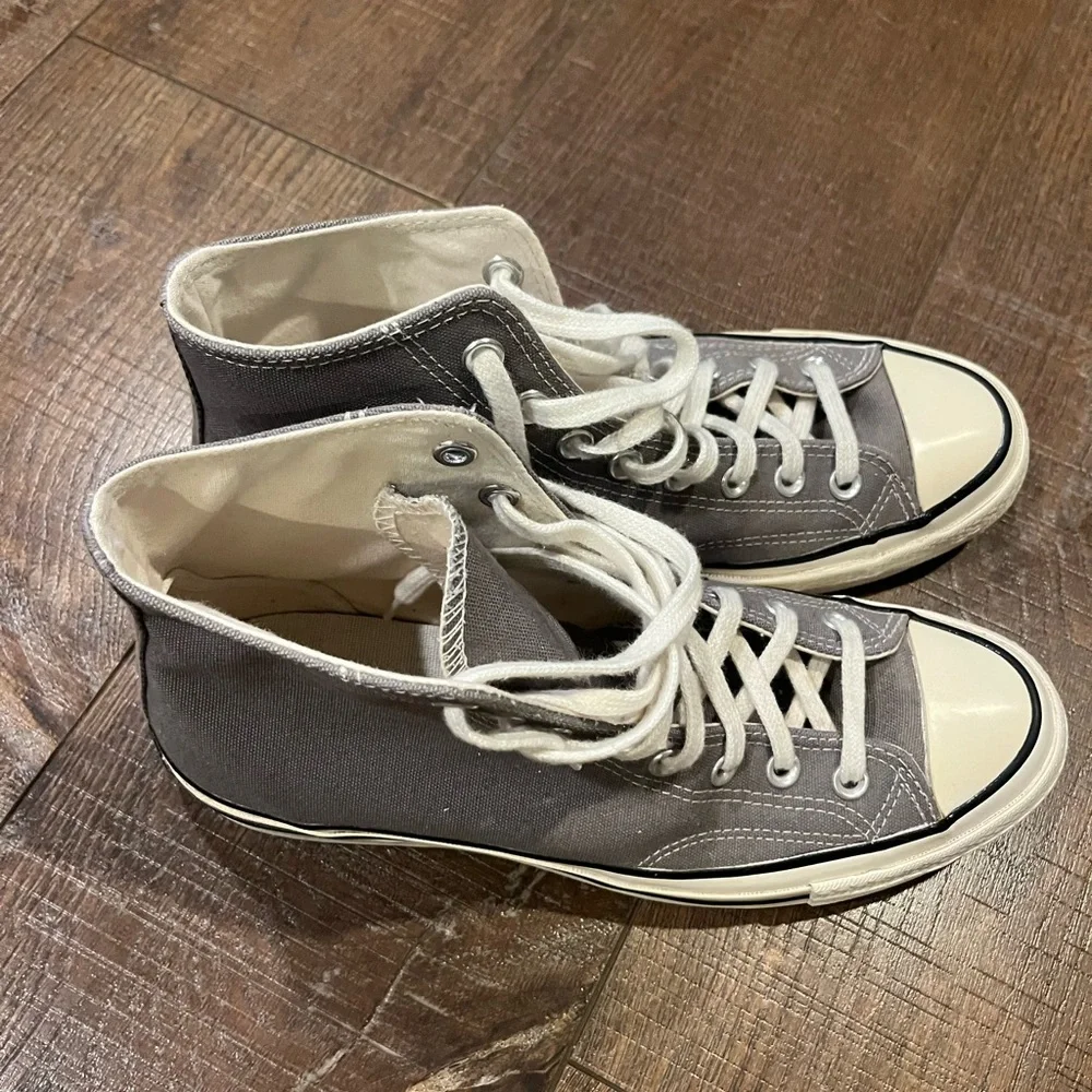 Chuck Taylor Converse All Star Grey Canvas - Picture 11 of 12
